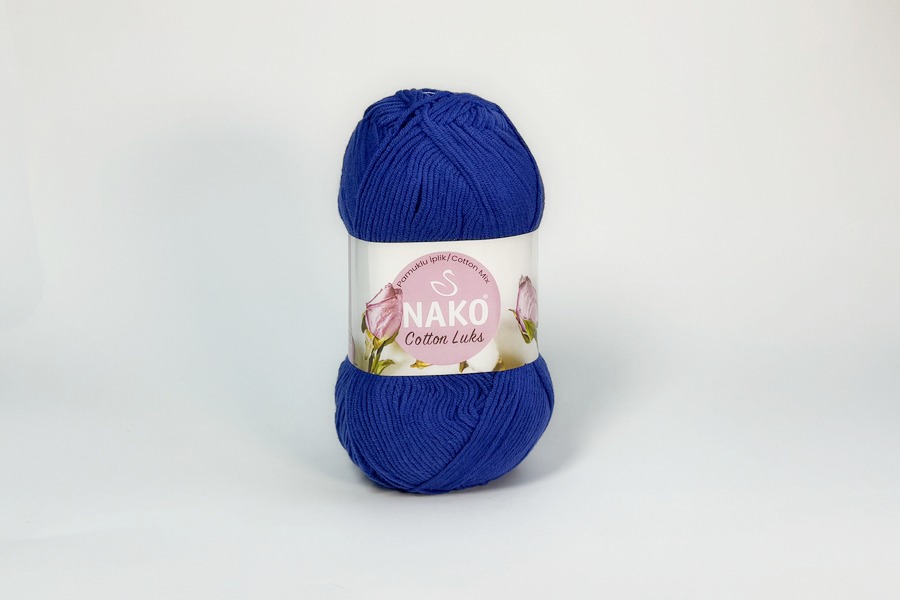 Пряжа Cotton Lux 100гр/330м NAKO, електрик яскравий, 97561