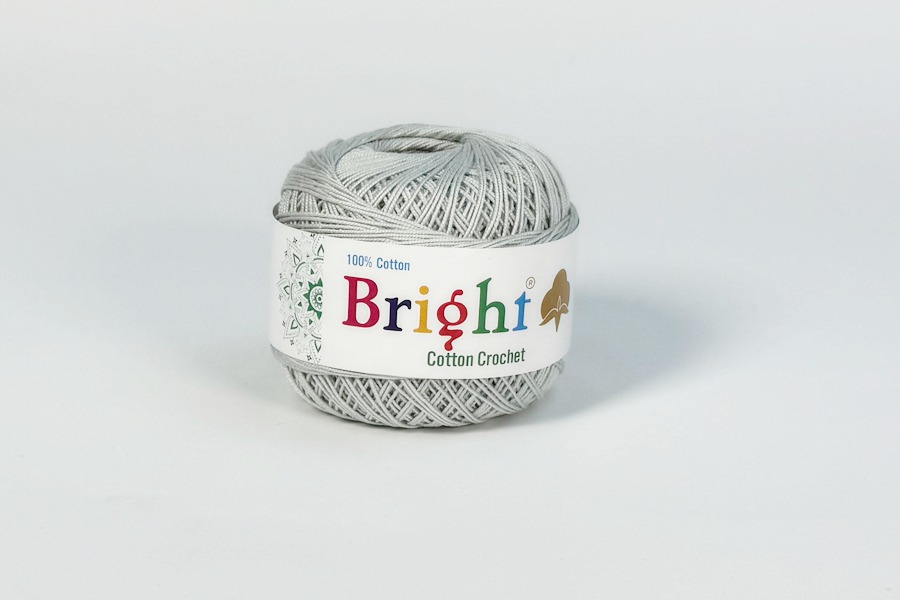 Нитки Ірис 50гр/230м Bright, сірий світлий, S511