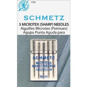 Голки №90 із особливо гострим і тонким вістрям MICROTEX, SCHMETZ