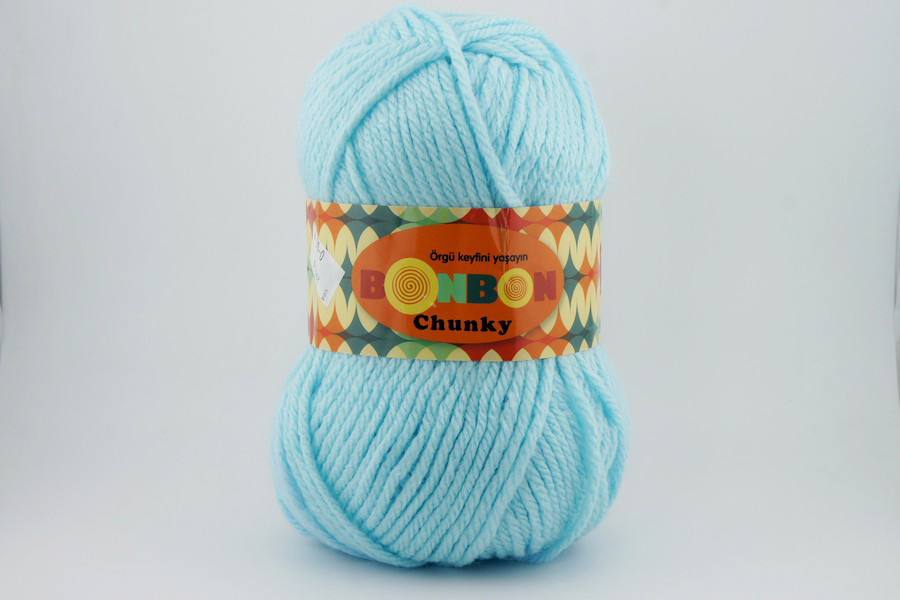 Пряжа Bonbon chunky 100гр/135м NAKO, блакитний блідий, 98694