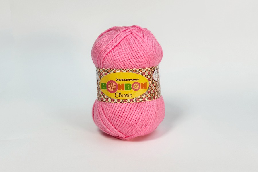 Пряжа Bonbon classic 100гр/200м NAKO, рожевий яскравий, 98239