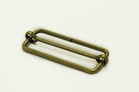 Пряжка-регулятор 50 мм Castiglioni, стара латунь, 50-20-4-bronz