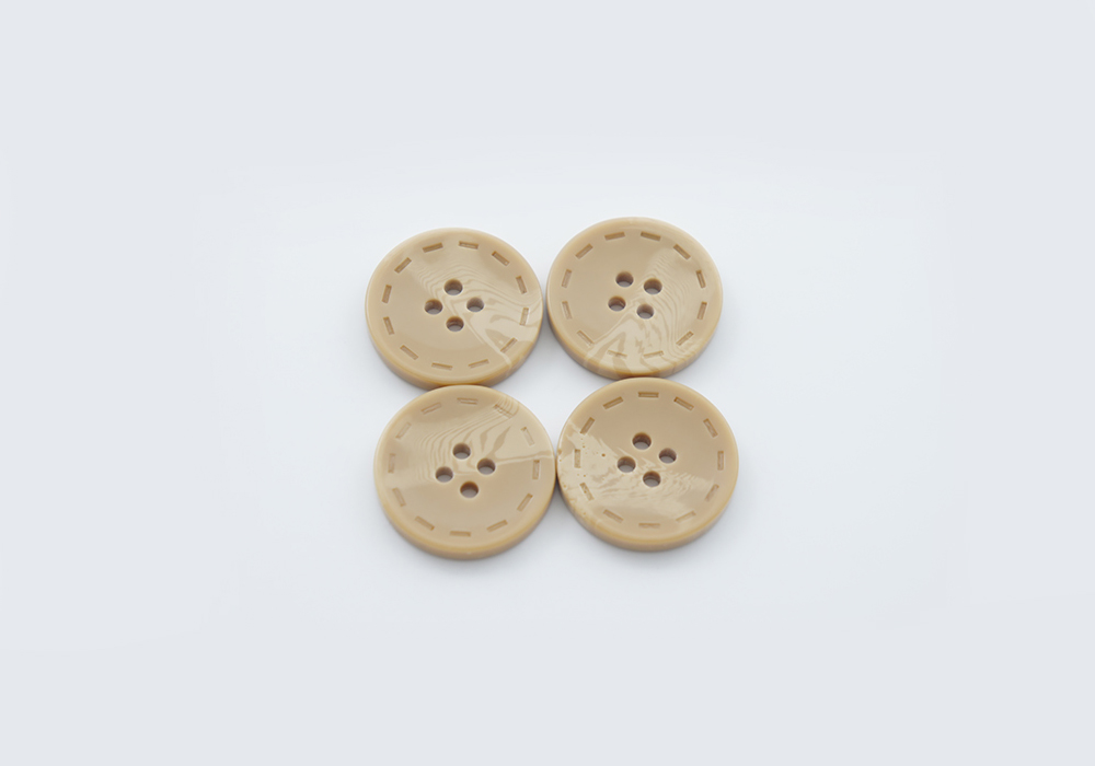 Гудзик 18 мм Mertbutton, бежевий золотистий, 13-28-1046