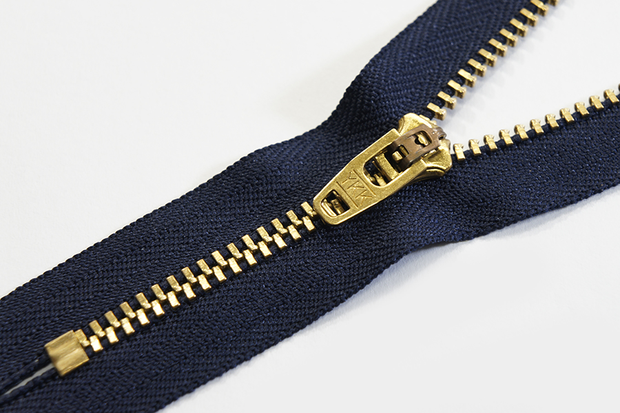 Блискавка YKK, T3, латунь, GSN8 12 см, синій темний
