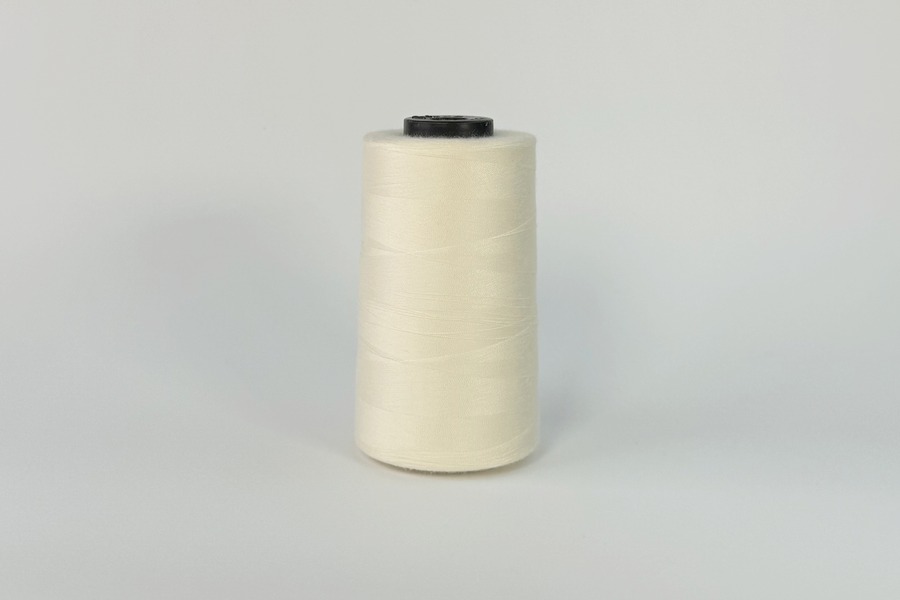 Нитки армовані ПЕ №45/2 3000 м Barva, молочний натуральний, 1014
