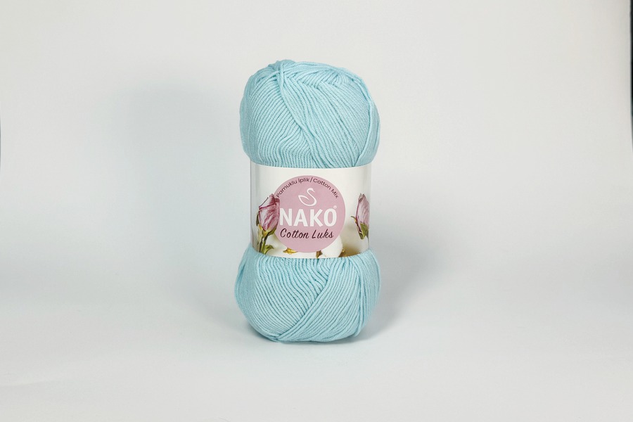 Пряжа Cotton Lux 100гр/330м NAKO, бірюзовий світлий, 97564