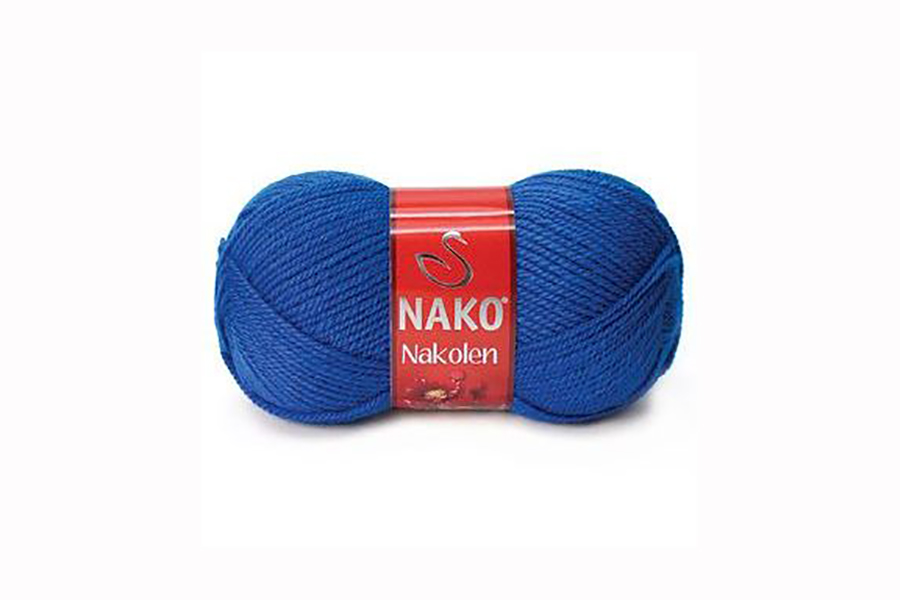 Пряжа 100гр/210м Nakolen, електрик яскравий, 5329