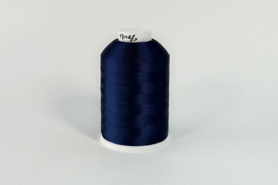 Нитки віскоза 120/D 5000 м Royal, синій темний