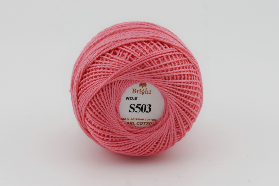 Нитки Ірис 10гр/80м Bright, кораловий червоний, S503