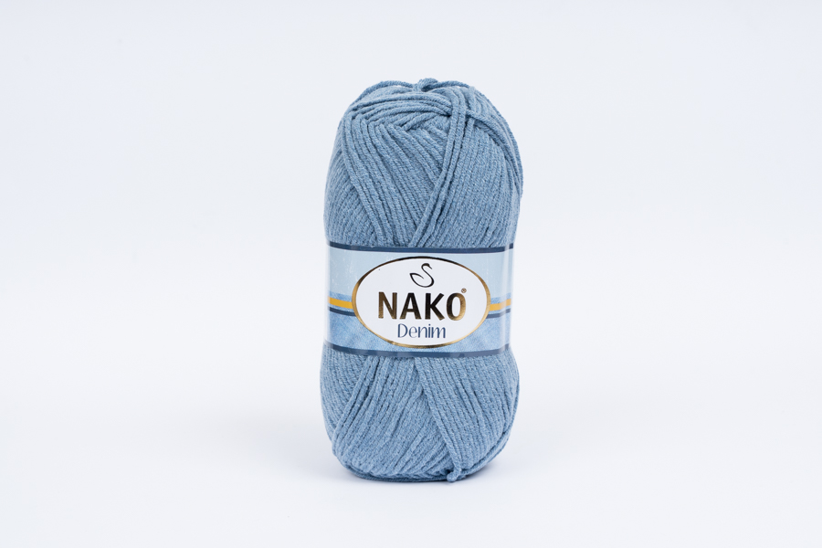 Пряжа 100гр/200м Denim, блакитний сірий, 11576