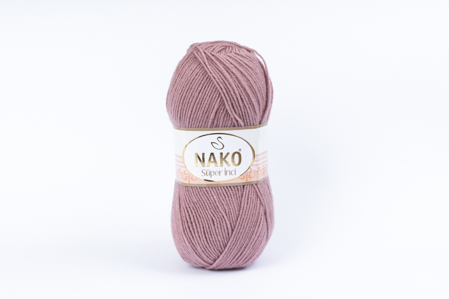 Пряжа Super inci 100гр/260м NAKO, фрезовий темний, 10215