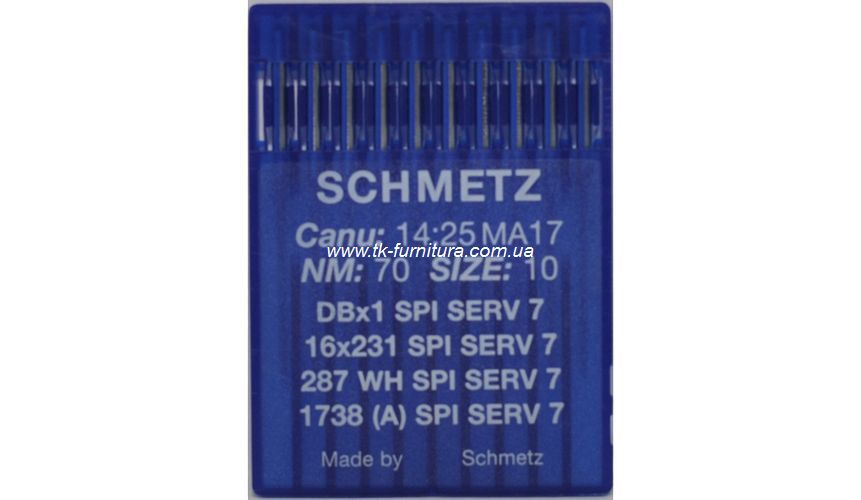 Голки DBx1 №70 (тонка, кругле гостре вістря), SCHMETZ