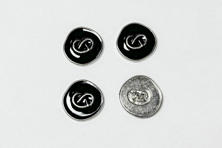 Гудзик металевий 23 мм Mertbutton, нікель, UTS-66-36-nik