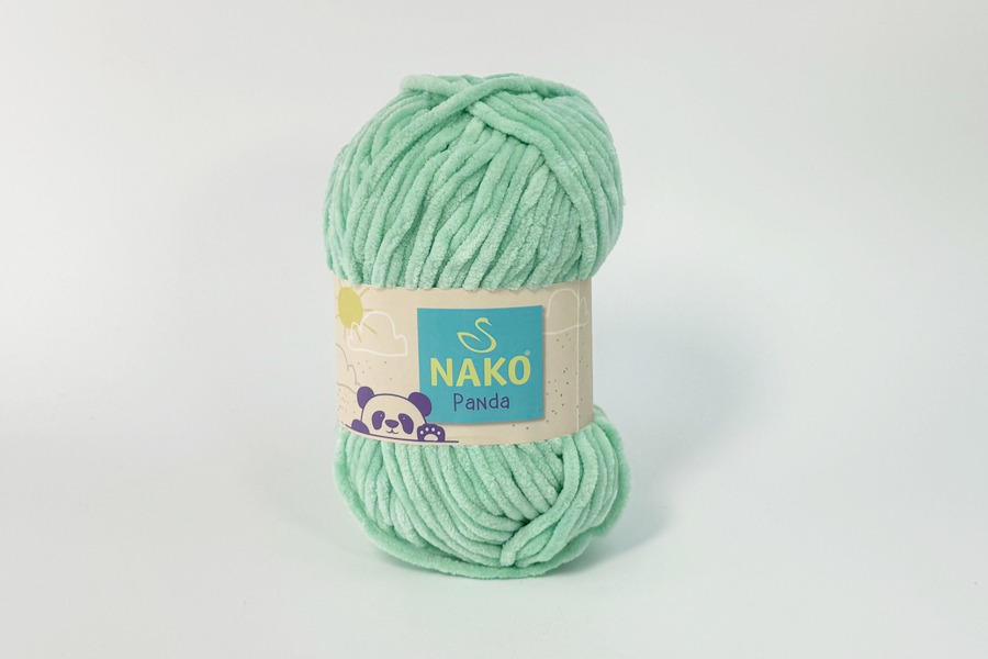 Пряжа Nako panda 100гр/120м, м'ятний світлий, 3099