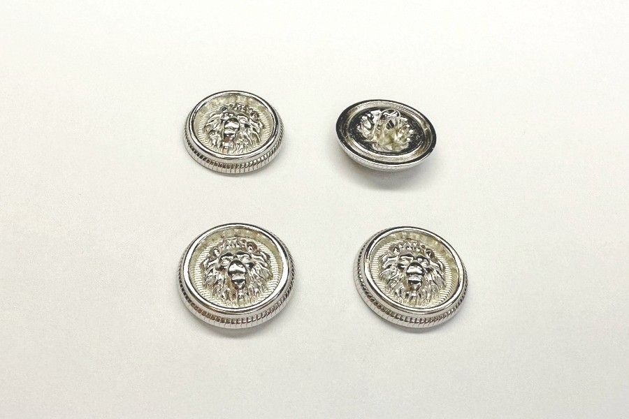 Гудзик металевий 23 мм Mertbutton, нікель, SMB-318-36-nik