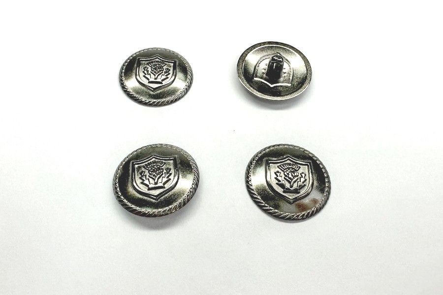 Гудзик металевий 15 мм Mertbutton, нікель чорний, SMB-405-23-b.nik