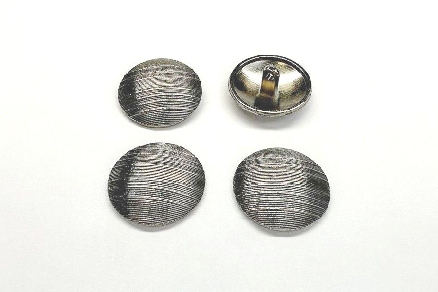 Гудзик металевий 18 мм Mertbutton, нікель чорний, SMB-6370-28-b.nik