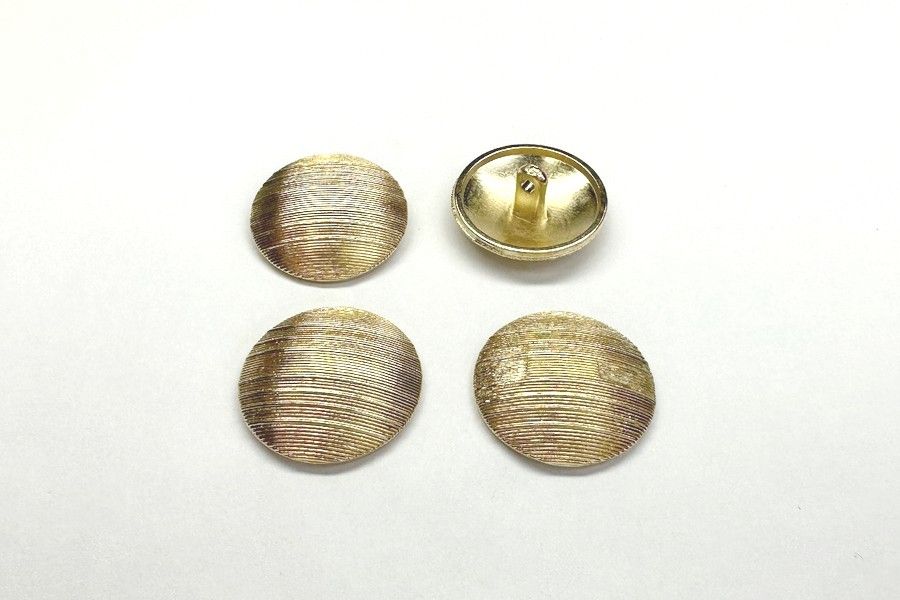 Гудзик металевий 18 мм Mertbutton, золото, SMB-6370-28-gold