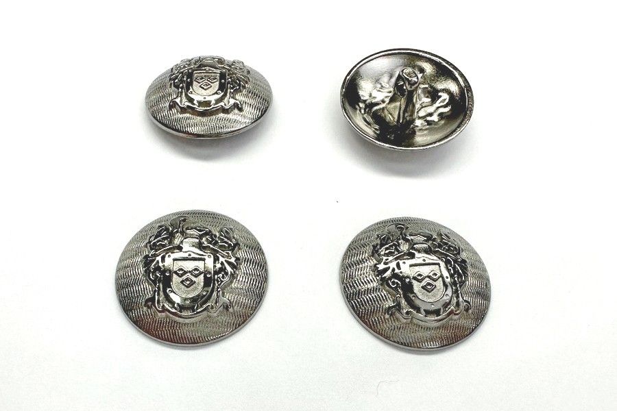 Гудзик металевий 15 мм Mertbutton, нікель чорний, SMB-372-23-b.nik