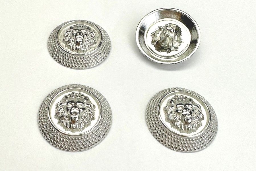 Гудзик металевий 23 мм Mertbutton, нікель, SMB-375-36-nik