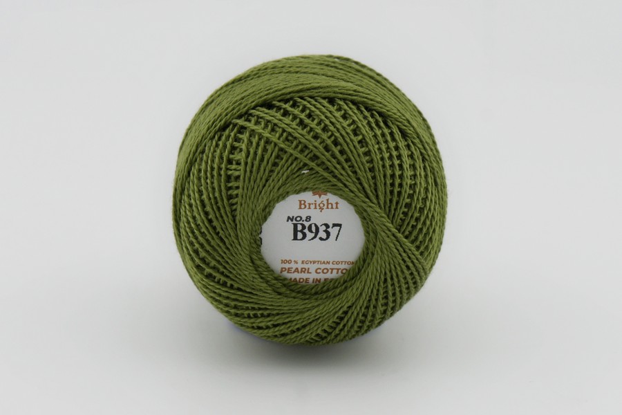 Нитки Ірис 10гр/80м Bright, зелений яскравий, B937