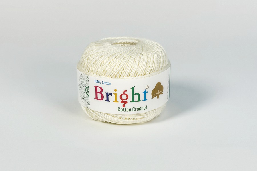 Нитки Ірис 50гр/230м Bright, молочний кремовий, 205