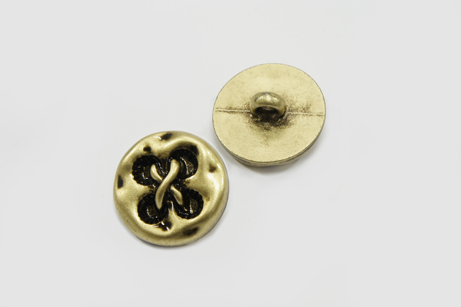 Гудзик 25 мм Mertbutton, золото, 11-06-40-gold