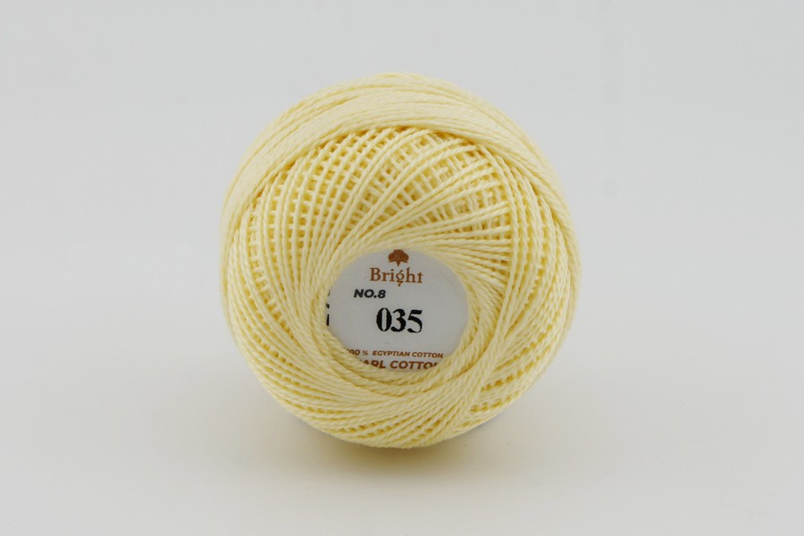 Нитки Ірис 10гр/80м Bright, жовтий світлий, 35
