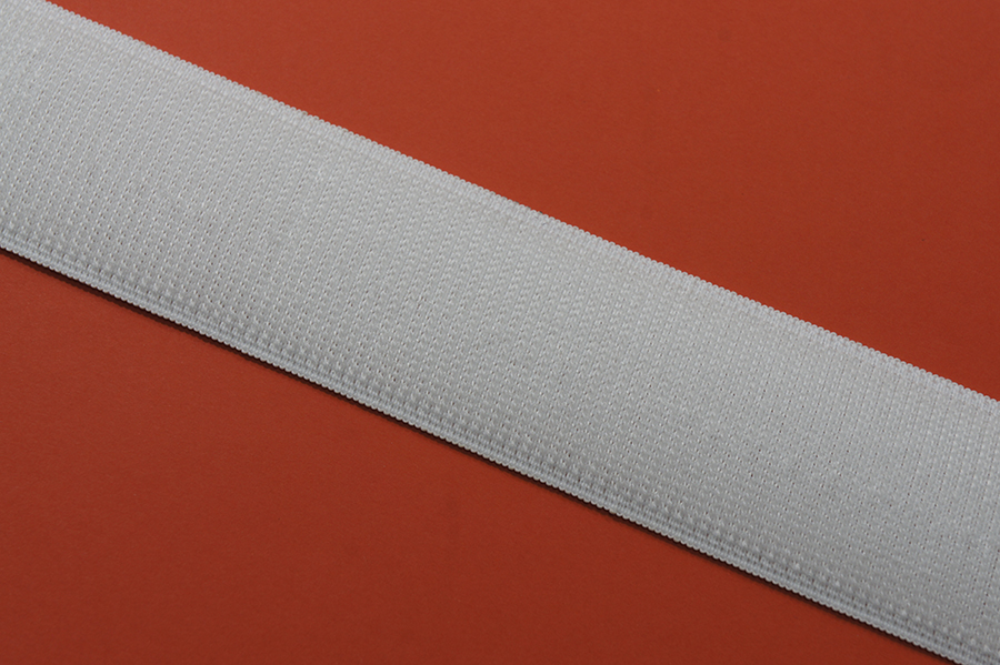Стрічка петельна еластична 50 мм Ecovel Dost, білий, 100% ПА