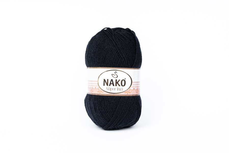 Пряжа Super inci 100гр/260м NAKO, синій темний, 3088