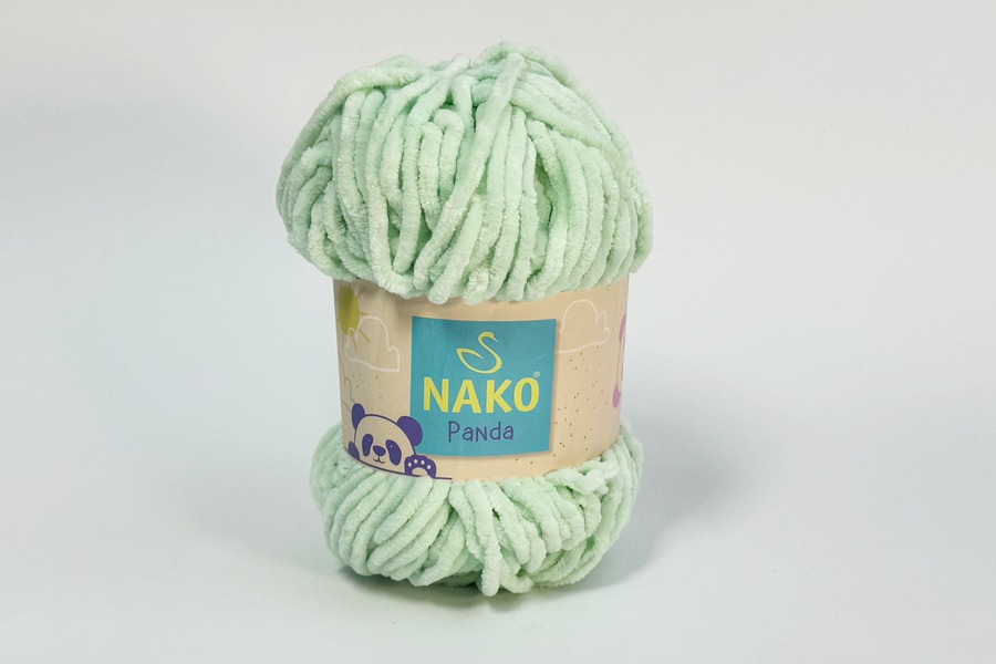 Пряжа Nako panda 100гр/120м, м'ятний світлий, 3083