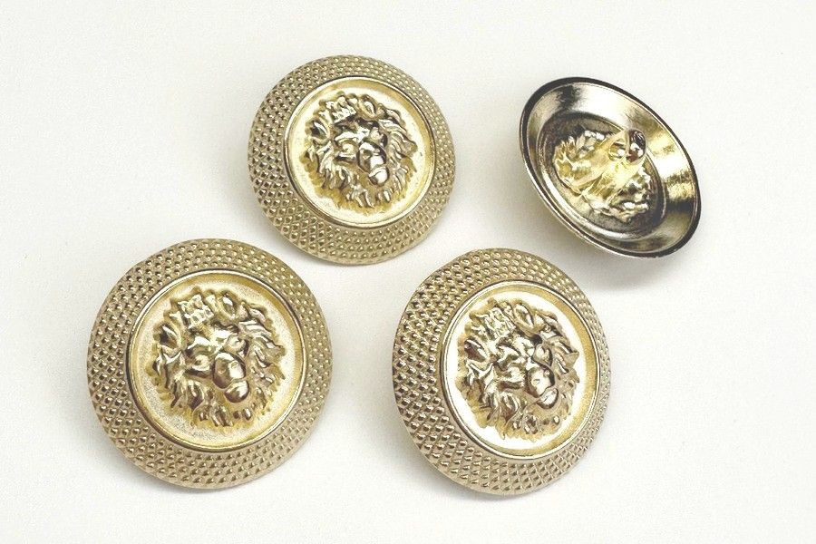 Гудзик металевий 15 мм Mertbutton, золото, SMB-375-23-gold