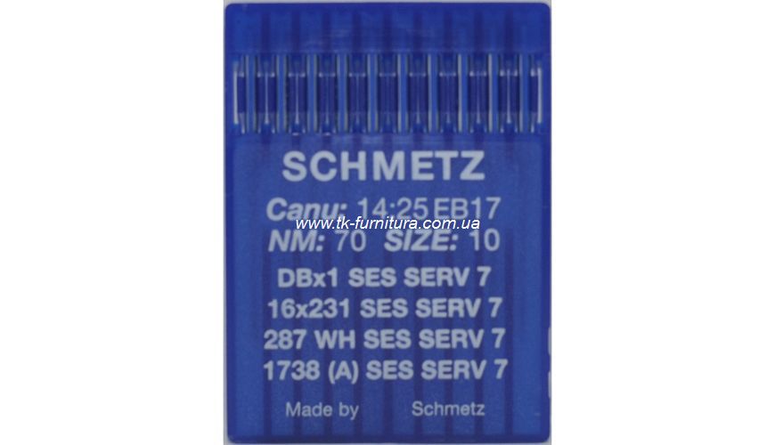 Голки DBx1 №70 (тонка, сферичне тонке вістря), SCHMETZ