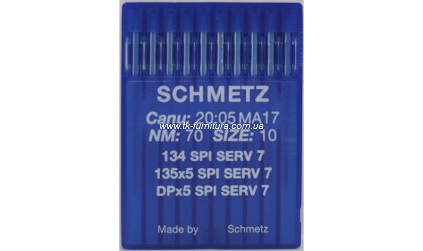 Голки DPx5 №70 (товста, кругле гостре вістря), SCHMETZ