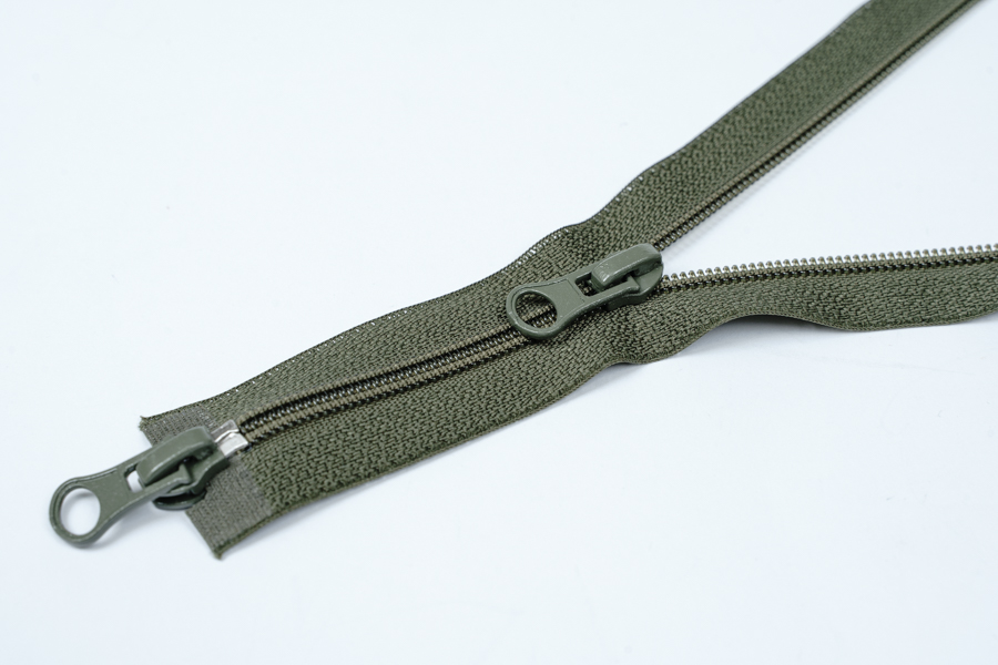 Блискавка T6, 2 замки, 70 см, хакі