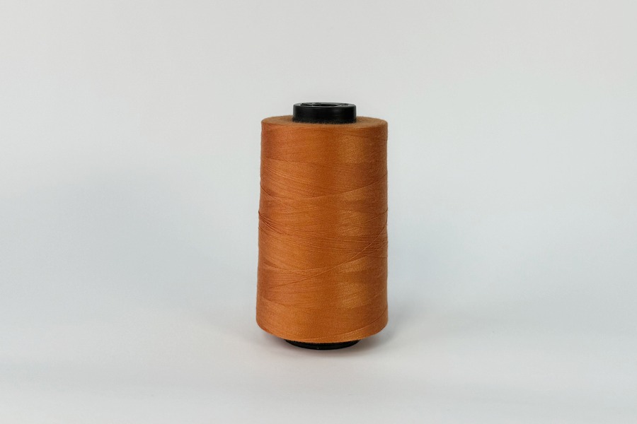 Нитки ПЕ №40/2 5000 м Barva, помаранчевий натуральний, 6043