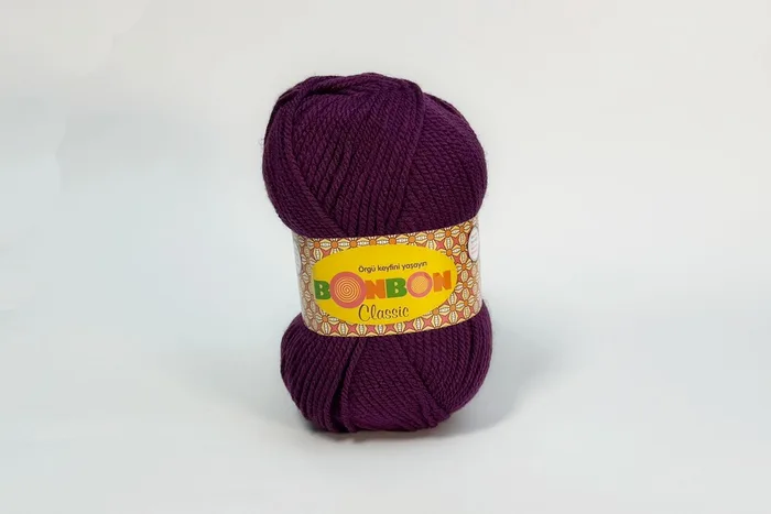 Пряжа Bonbon classic 100гр/200м NAKO, бузковий темний, 98585