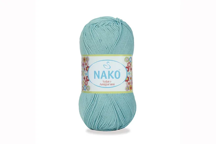 Пряжа Solare amigurumi 100гр/270м NAKO, блакитний світлий, 11629