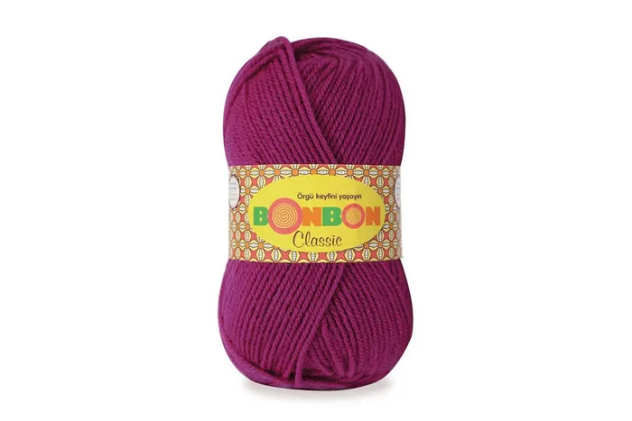 Пряжа Bonbon classic 100гр/200м NAKO, фуксія темна, 98634