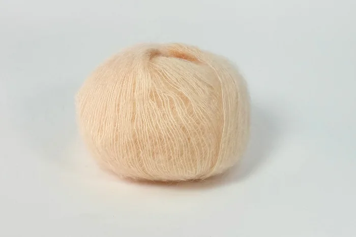 Пряжа Mohair 25гр/200м, персиковий блідий, 8