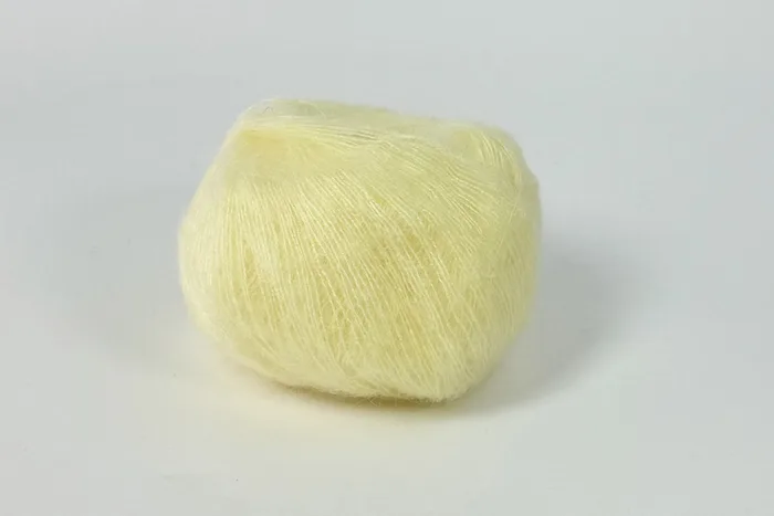Пряжа Mohair 25гр/200м, жовтий блідий, 16
