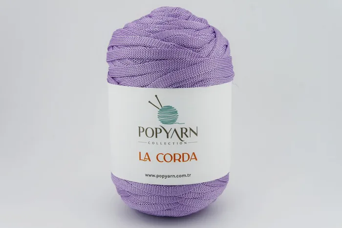 Пряжа La Corda 250гр/100м POPYARN, бузковий світлий, 2036