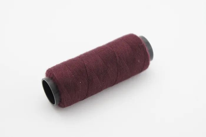 Нитки ПЕ №40/2 250 м Barva, бордовий темний, 6082
