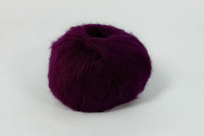 Пряжа Mohair 25гр/200м, бузковий темний, 24