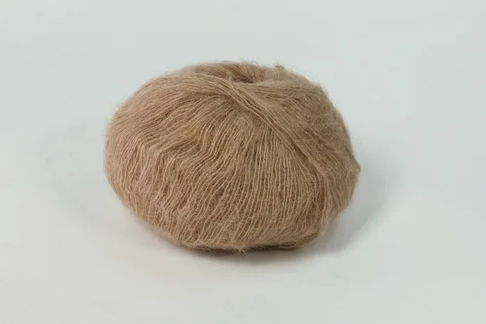 Пряжа Mohair 25гр/200м, бежевий капучіно, 14