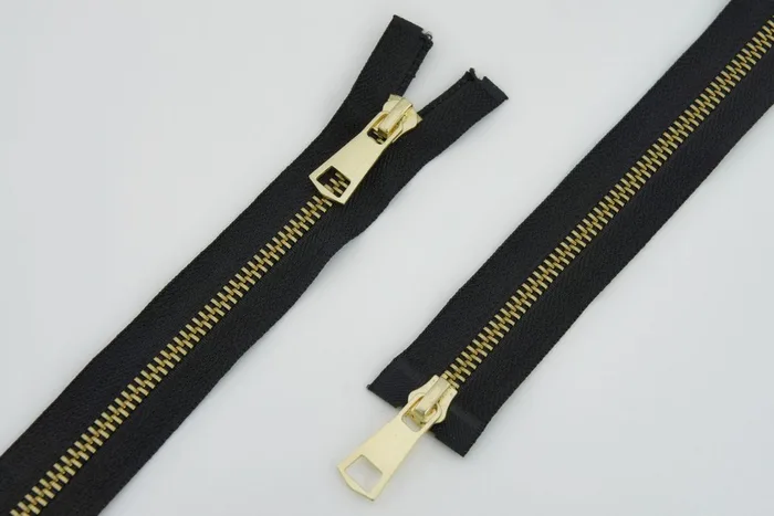 Блискавка T5, 2 замки, gold. 80 см MH, чорний