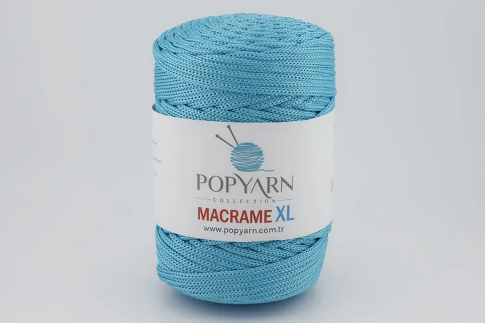 Пряжа Macrame XL 250гр/125м POPYARN, бірюзовий світлий, 453