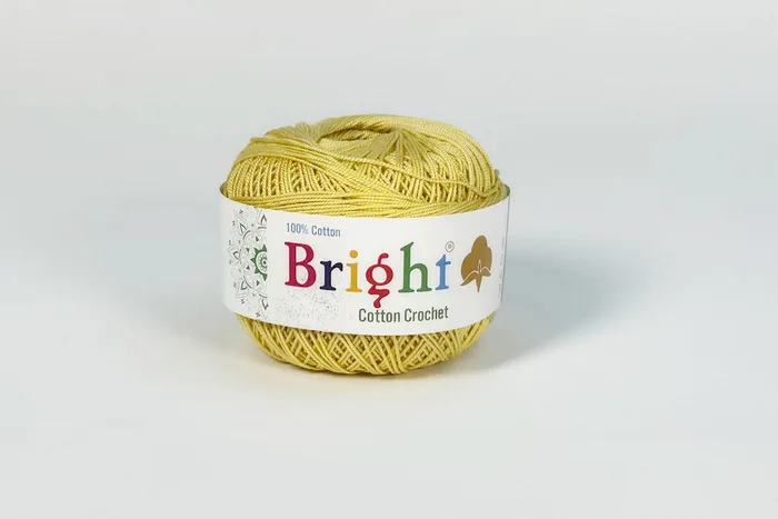 Нитки Ірис 50гр/230м Bright, бежевий золотистий, 104