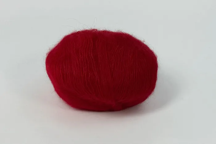 Пряжа Mohair 25гр/200м, червоний, 20
