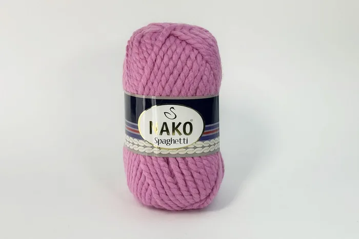 Пряжа Spaghetti 100гр/60м NAKO, рожевий темний, 6750